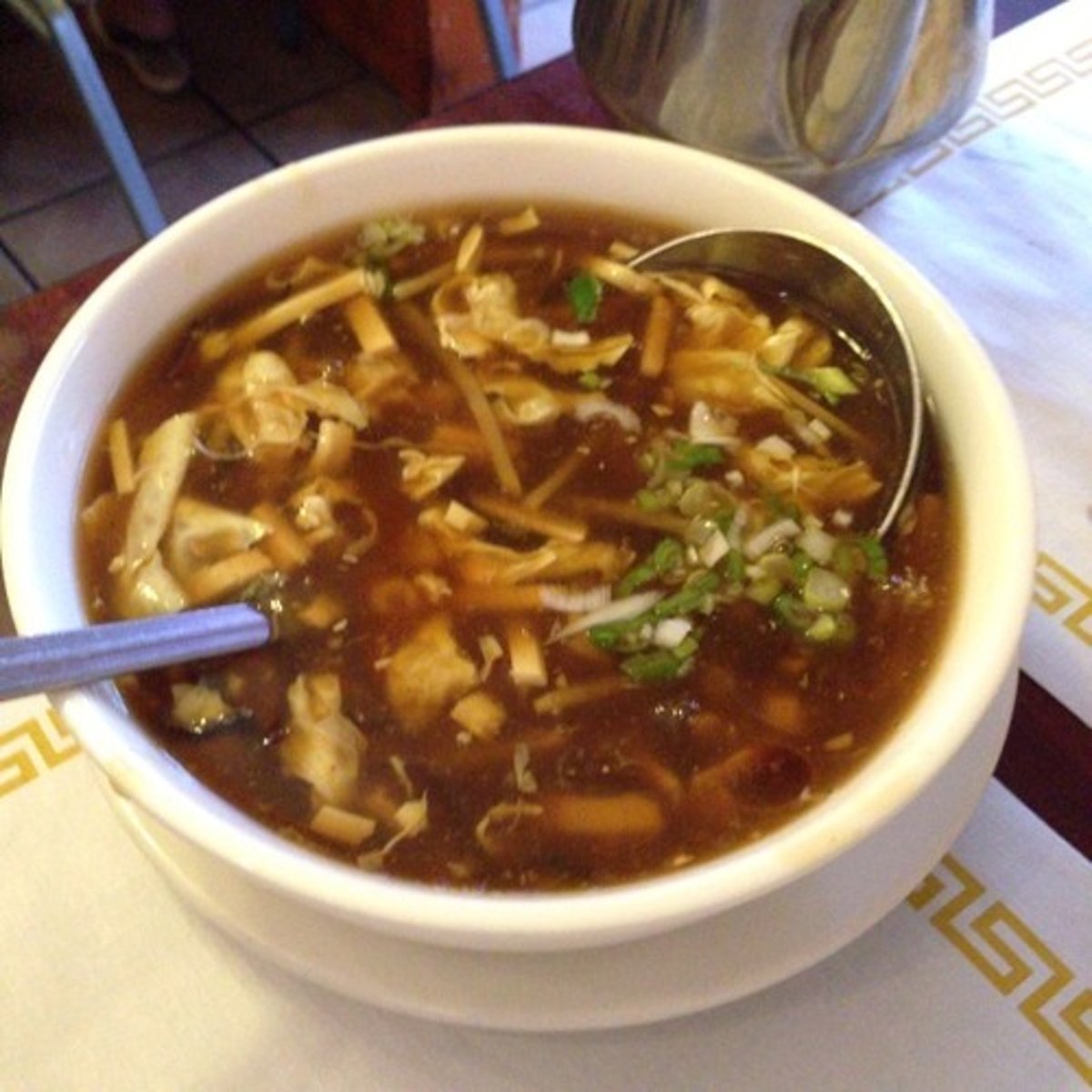 <p>hot and sour soup (suānlàtāng)</p>