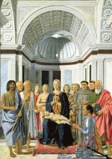 <p>Enthroned Madonna and Saints Adored by Federico da Montefeltro (Brera</p><p>Altarpiece)</p>