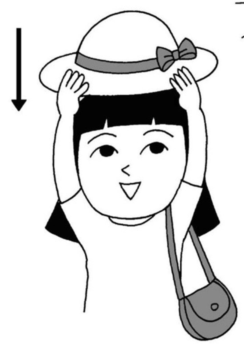 <p>to be wearing (hat/cap を)</p>