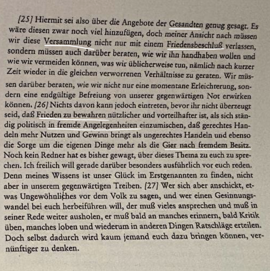 <p>Quellensteckbrief zu Isokrates, <em>Panegyrikos / politische Rede</em> (Isokrates 8,25–30)</p><p><strong>Lebensdaten</strong></p><p><strong>Soziale Stellung</strong></p><p><strong>Inhalt des Gesamtwerks</strong></p><p><strong>Inhaltsangabe der Quellenstelle</strong></p><p><strong>Unbekannte Begriffe</strong></p><p><strong>Intention</strong></p><p><strong>Quellenwert für das PS-Thema</strong></p>