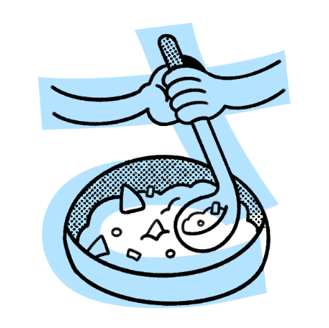 <p>“Sa” (like in “salsa”) → looks like someone stirring salsa bowl</p>