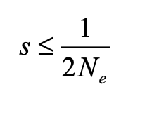 <ul><li><p>Bad mutations behave like neutral mutations when</p></li></ul><p></p>