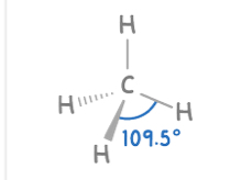 <p>4 bonding pairs </p><p>109.5 </p>