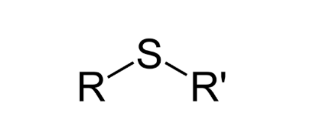 <p>An organic compound containing a sulfur atom bonded to two carbon atoms.</p>
