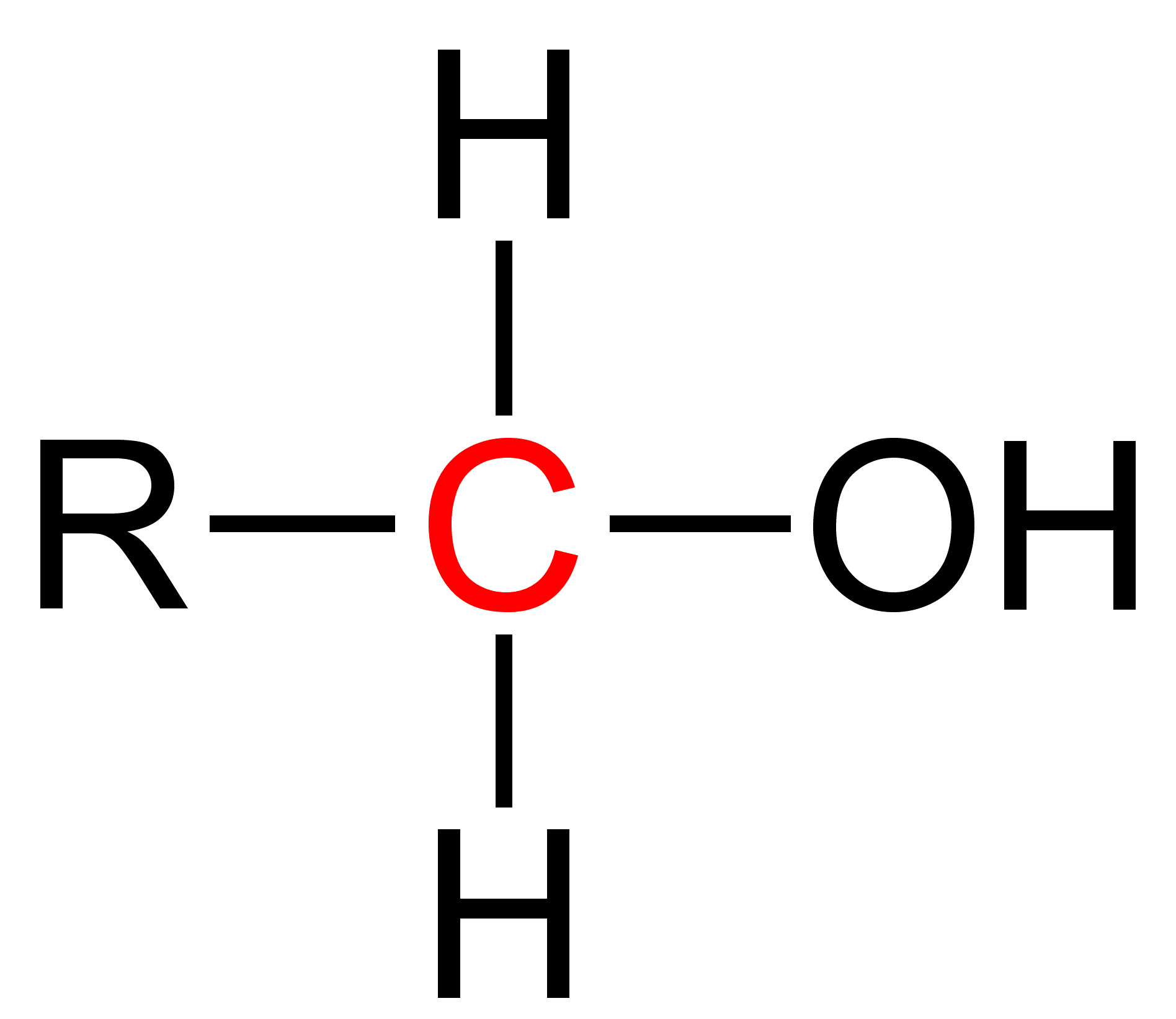 <p>Carbon attached to functional group is attached to one other carbon </p>