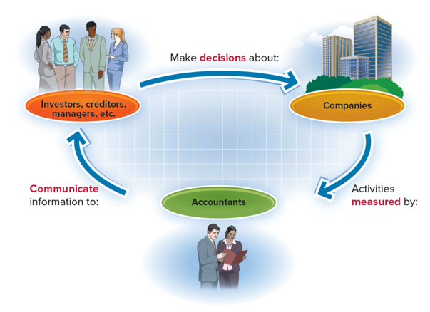 <p>•Accounting information provided to external users</p><p>•2 functions: <strong>measure</strong> business activities of a company and <strong>communicate</strong> those measurements to decision makers outside of the company (investors, creditors, etc.)</p>