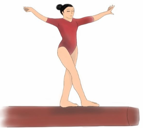 <p>When walking on a balance beam, people <strong>extend their arms</strong>.</p><p>Why?</p>