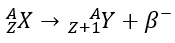 <p>(Unstable neutron-proton ratio)</p><p>- Nuclei with excess neutrons can achieve stability by a process that amounts to the conversion of a neutron into a proton and an electron. The proton remains in the nucleus, but the electron is emitted. </p><p>- Unstable nuclei having an excess number of neutrons (Neutron-rich) will tend to decay by this</p><p>- In this decay process the Z- number of the parent product is increased by 1, but the A- number does not change</p><p>- The excess neutron is turned into a proton, ___ - particle, and an anti-neutrino.</p>