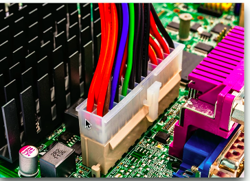 <ul><li><p>Main motherboard power</p></li><li><p>Provides multiple voltages</p></li><li><p>Replaced older 20-pin</p></li></ul><p></p>