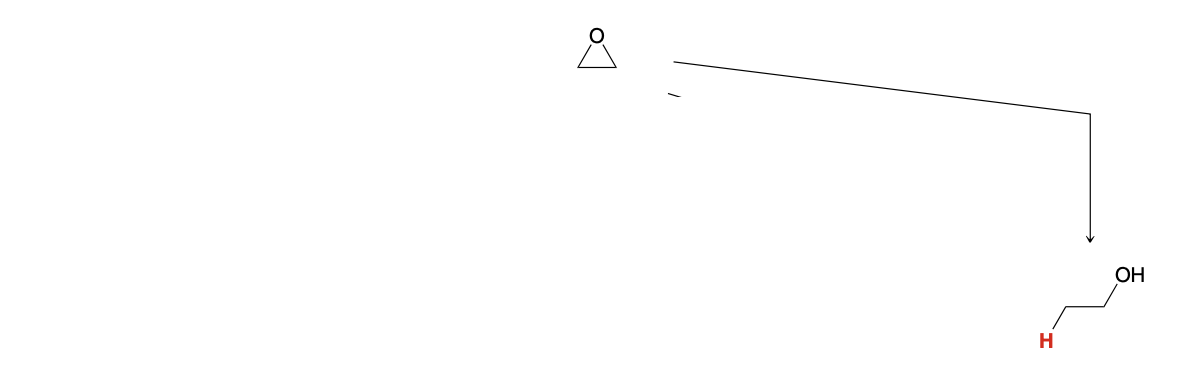 <p>Epoxide ring opening: Adding H</p>