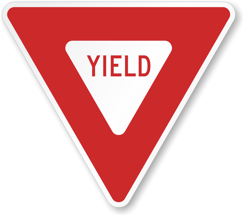 <p>51. This sign means</p><p> </p><p>A. Slow down and be prepared to stop if necessary.</p><p>B. Look both ways as you cross the intersection.</p><p>C. Slow down if an emergency vehicle is approaching.</p><p>D. Always come to a full stop at the intersection.</p>