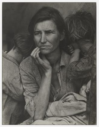 <p>A student analyzing the photograph below would MOST likely discuss:</p>