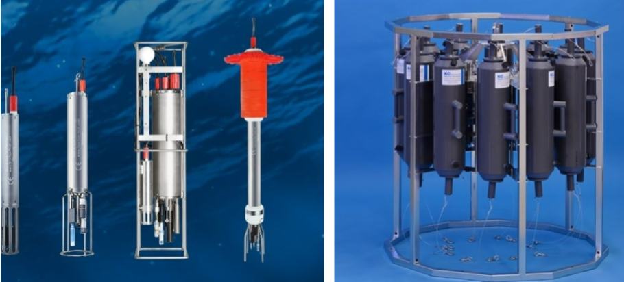 <p>measure the conductivity (related to salinity), temperature, and depth of seawater </p><p>recording data as it descends</p><p>used for profiling ocean conditions, monitoring thermoclines, haloclines, and understanding ocean circulation patterns</p>