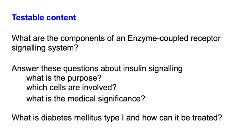 <p>Examinable Content </p>