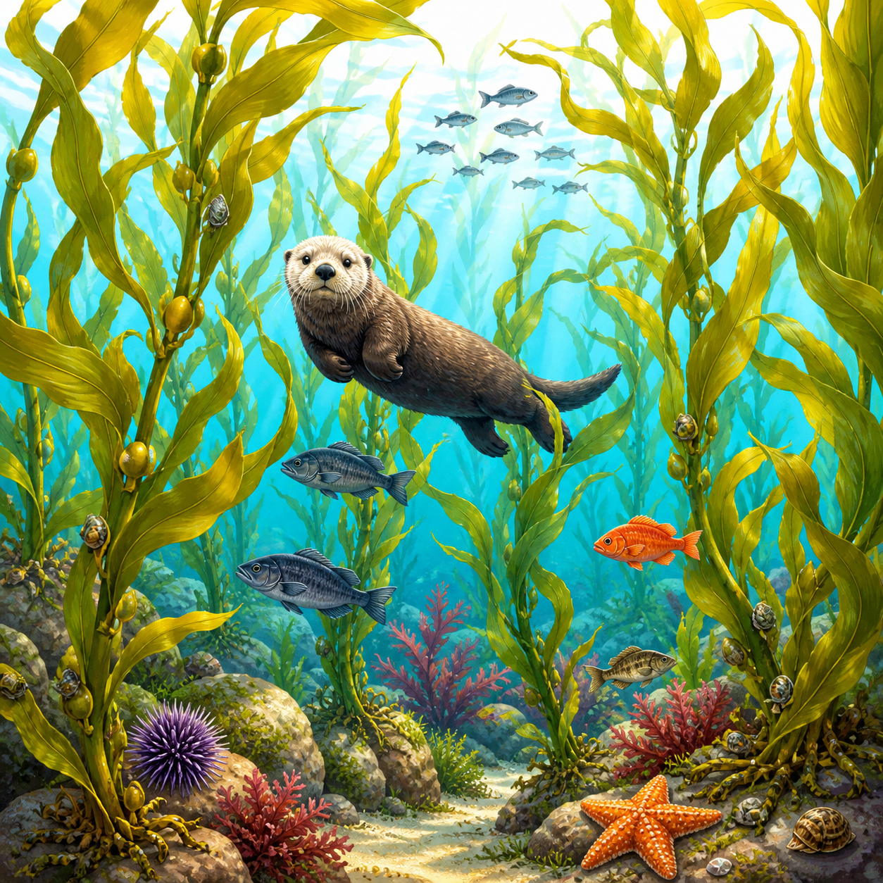 <p>Important habitats in the neritic zone that provide food and shelter for sea life.</p>