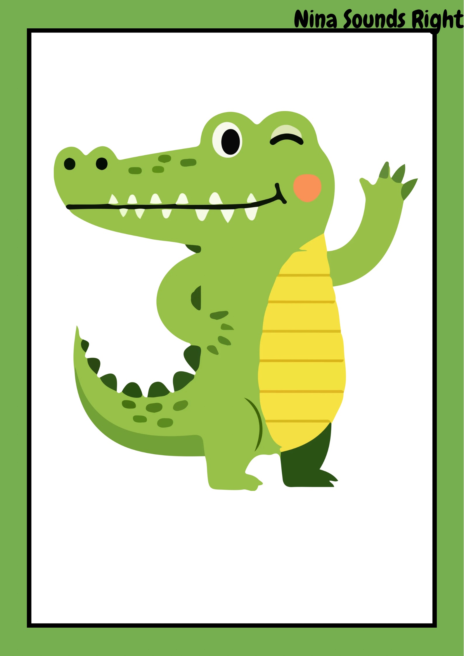 <p><span style="color: rgba(255,255,255,var(--O42jJQ,1));"><span>I am a reptile. I look like a big lizard. I can walk or swim. I have scales and sharp teeth.</span></span></p>
