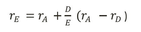 <p>D= velka E= omapääoma</p>