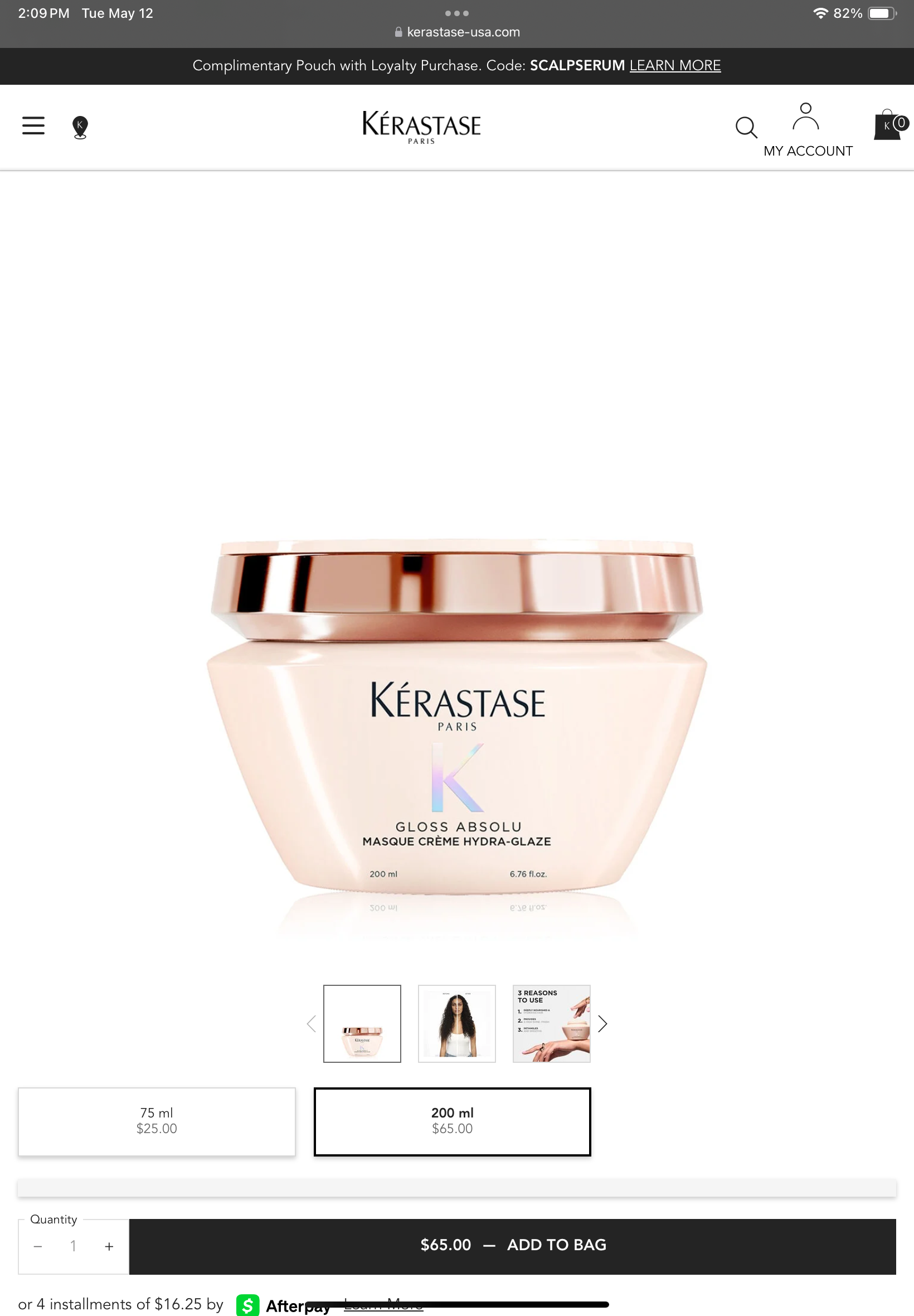<p>Gloss absolu masque crème hydra glaze</p>