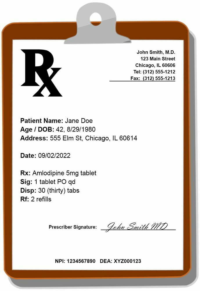 <p>prescription</p>