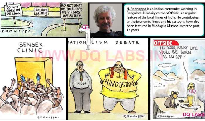 <p>Cartoon Offside is a regular feature of the local Times of India. Contributes to the Economic Times, and his cartoons have also been featured in Midday in Mumbai over the past 17 years.P</p>