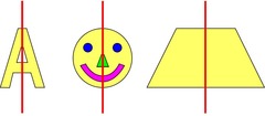 <p>symmetry in which one half of the image is a mirror image of the other over a line of reflection</p>