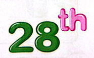<p>28th</p>