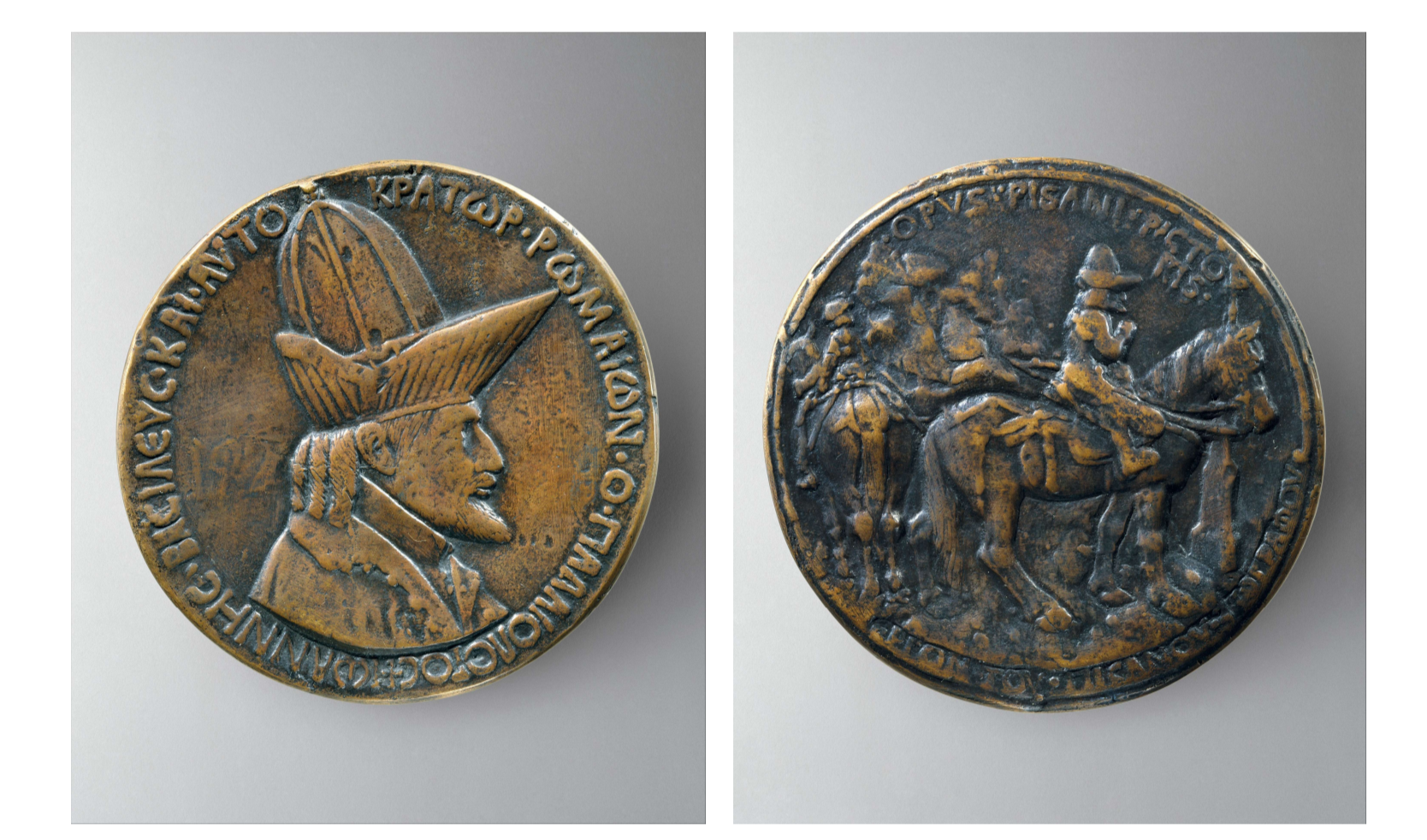 <p>“Medaglia dell’imperatore Giovanni VIII Paleologo” di Pisanello (1438)</p>