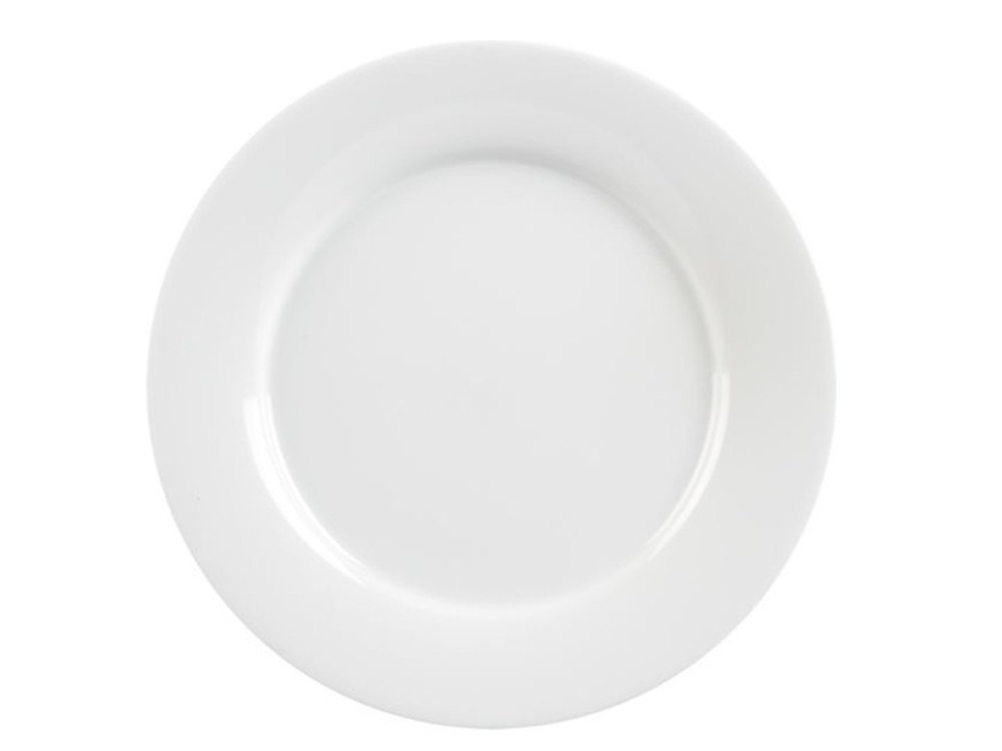 <p>A flat, round dish from which food is eaten.</p><p>Example: He put a large slice of pizza onto his plate.</p>