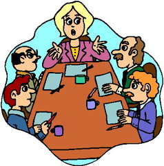 <p>a group of people who meet together to discuss a topic</p>
