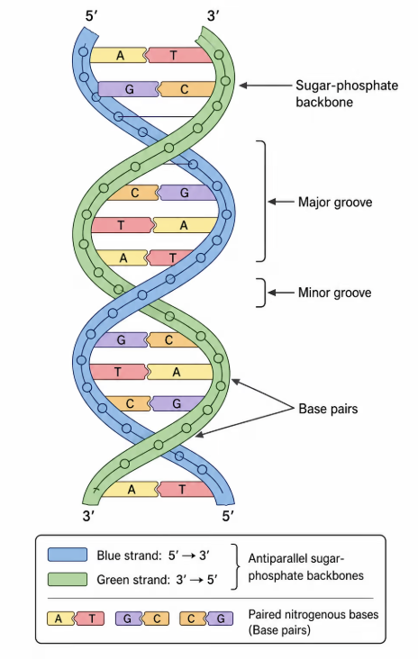 <ul><li><p>Has <strong>6 billion bases, 3 million pairs</strong> </p></li></ul><p></p>