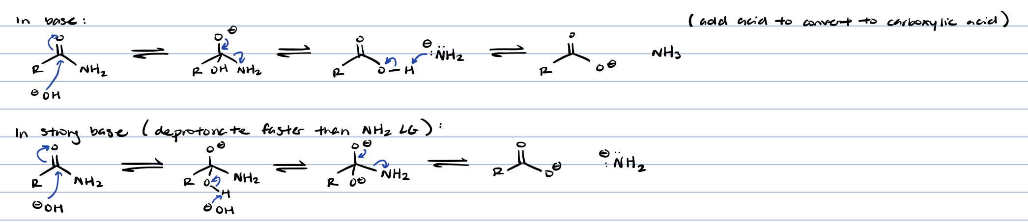 <p>to protonate, add acid</p>