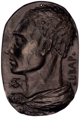 <p>Leon Battista Alberti, Bronze Self-Portrait (1435)</p><p></p>