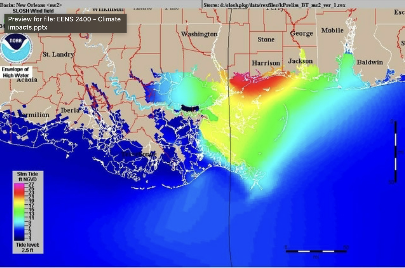 <p>hurricane katrina storm surge</p>