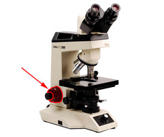 <p>Brings specimen into general focus.</p>