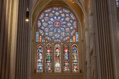 <p>Gothic cathedrals were designed primarily to:</p>