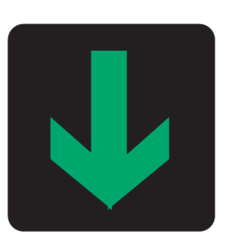 <p>Away from the head or below.</p>