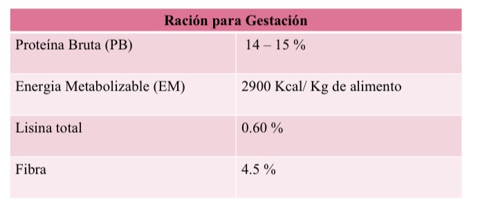 <p><span><span>Los mayores requerimientos alimenticios que tiene la cerda en ésta etapa se deben al crecimiento acelerado de los fetos.</span></span></p>