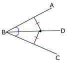 <p>a ray that divides an angle into two congruent angles</p>