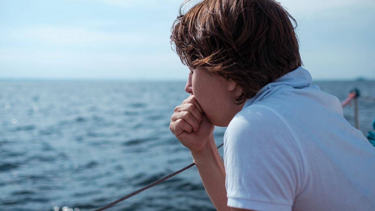 <p>sea sick</p>