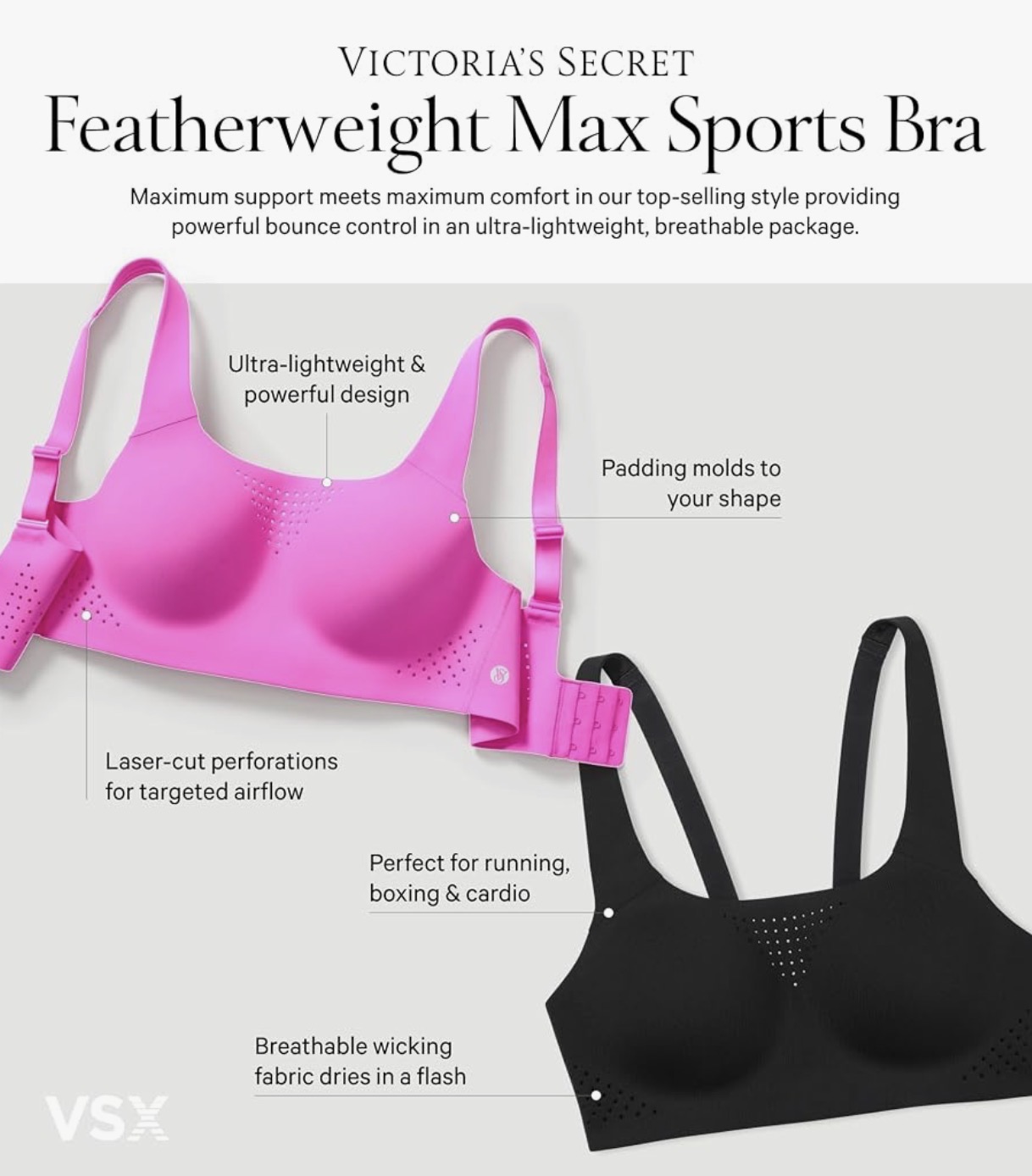 <p>VSX Sports Bras</p>