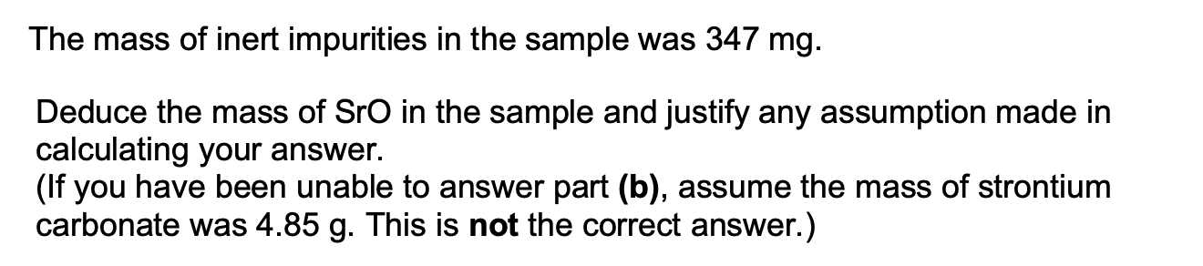 <p>State the ASSUMPTION</p>