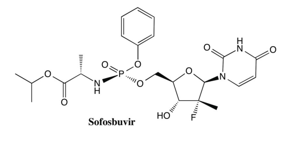 <ul><li><p>HCV NS5B Polymerase Inhibitor</p><ul><li><p>Uridine nucleotide analogue — alternative substrate inhibitor</p></li><li><p>Uses ProTide technology (Phosphoramidate Uracil)</p></li><li><p>Regimens provide a high cure rate</p></li><li><p>Enables INF free regimens</p></li><li><p>Price contreversey ($1000/pill, 12 weeks treatment)</p></li></ul></li></ul><p></p>