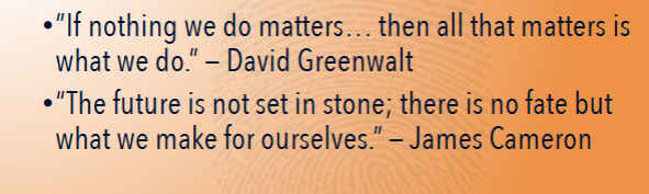 <p>Alternative to bad faith</p><p>Says that we can have good and meaningful lives through seeking our own sense of meaning</p><p>We are lucky enough to be alive and able to experience the world!</p><p>So we should use our times to go discover things, make things, appreciate things</p><p>Says that you are the only person who can answer the questions</p><ul><li><p>“Why am i here?”</p></li><li><p>“What should i do with my life?”</p></li></ul><p>Which is both empowering and terrifying</p>