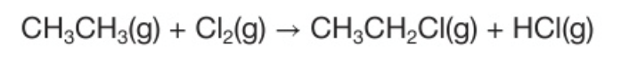 <p>When ethene and chlorine are exposed to UV light you get a mixture of chloroethane and hydrogen chloride gases</p><p>Why is the HCl*</p>