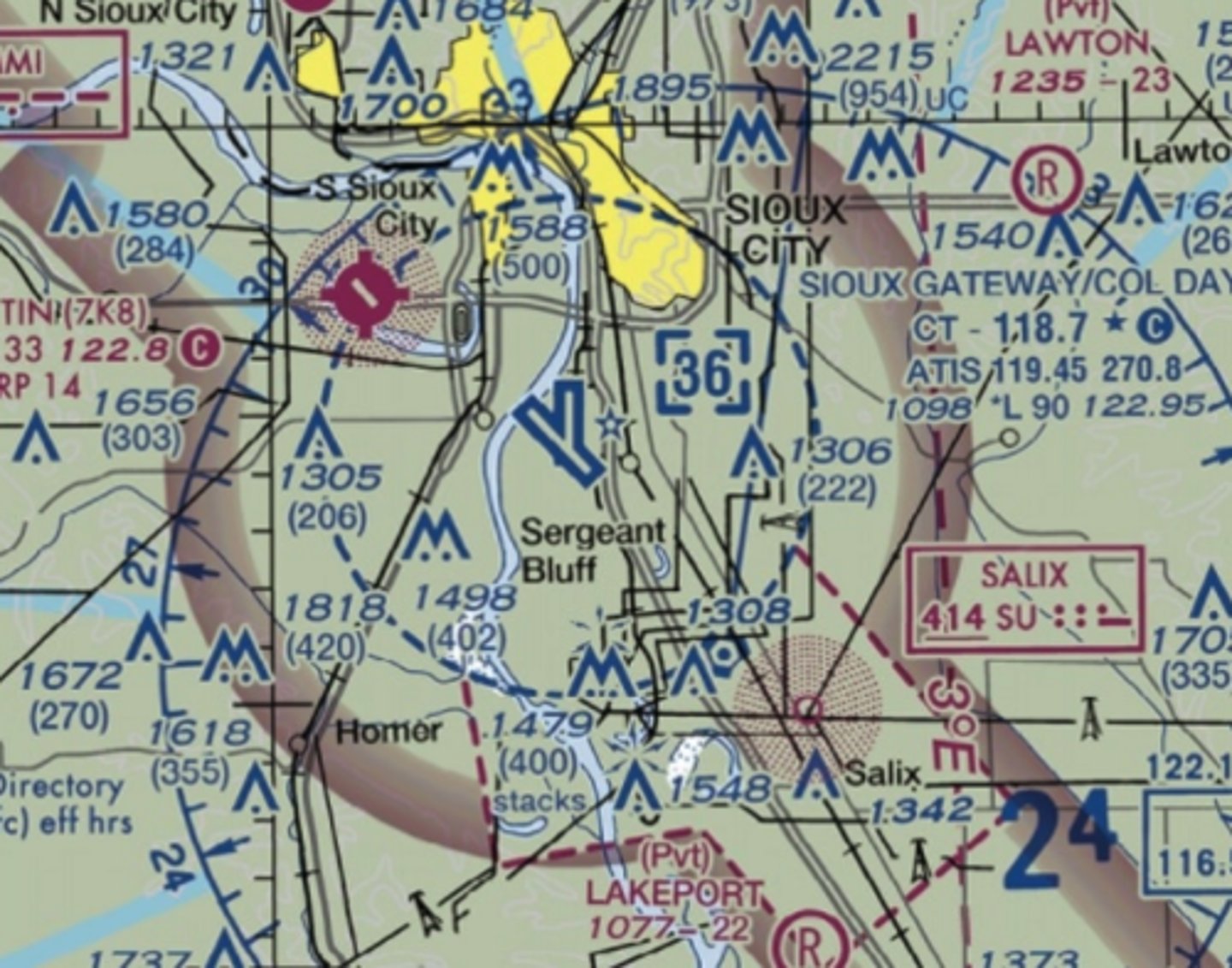 <p>C) Class D airspace.</p><p>[This is evidenced by the blue dashes. Technically, it also have some E at the surface airspace extensions which are marked by the dashed magenta lines.]</p>
