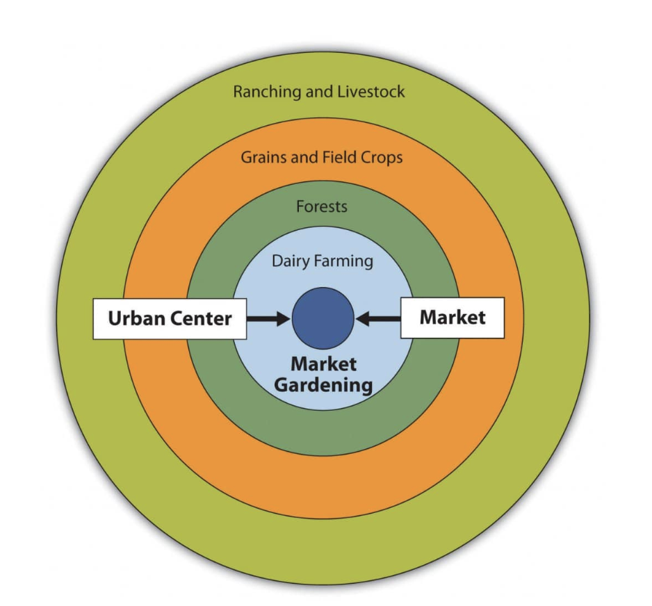 <p>What are parts of the Von Thunen model that no longer make sense today/changed? </p>