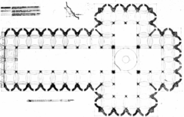 <p>Brunelleschi</p><p>Florence</p><p>mid 1430s</p><ul><li><p>Rounded rather than square</p></li><li><p>1:2 proportions</p></li></ul><p></p>