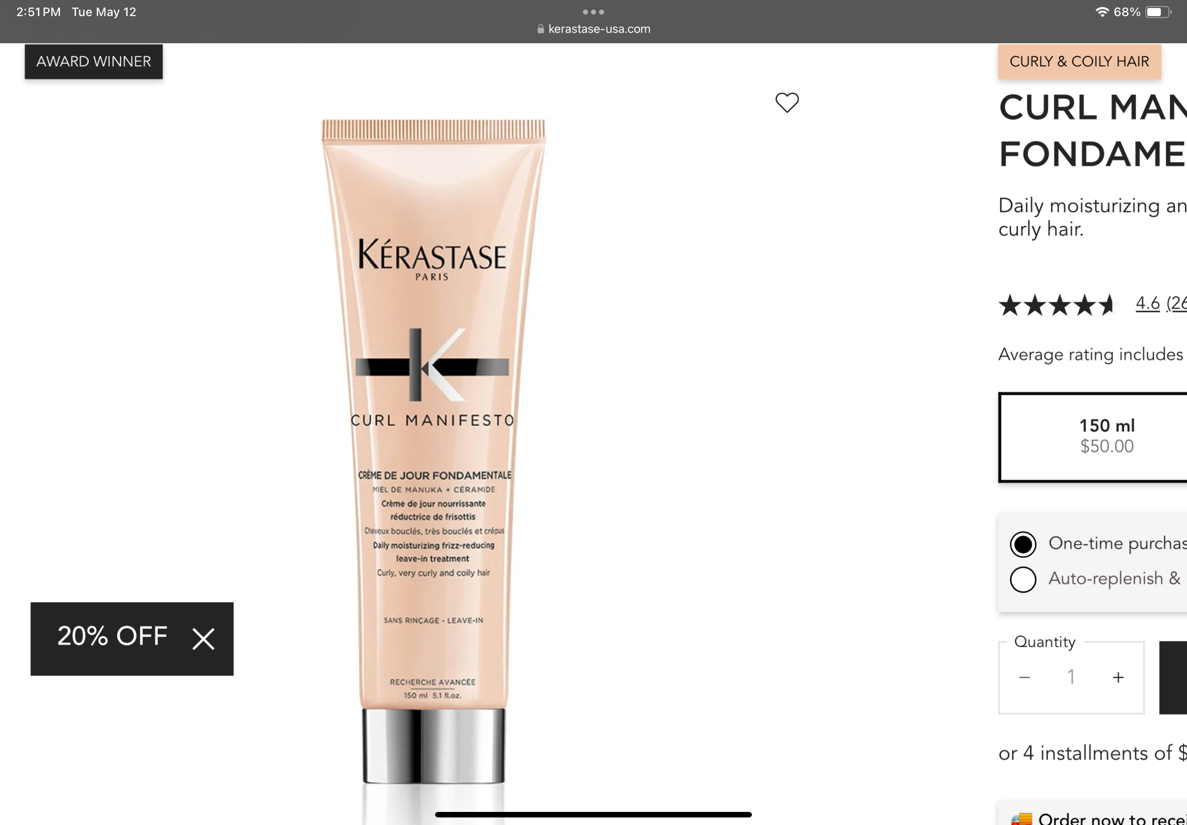 <p>Curl manifesto crème de jour hair cream</p>