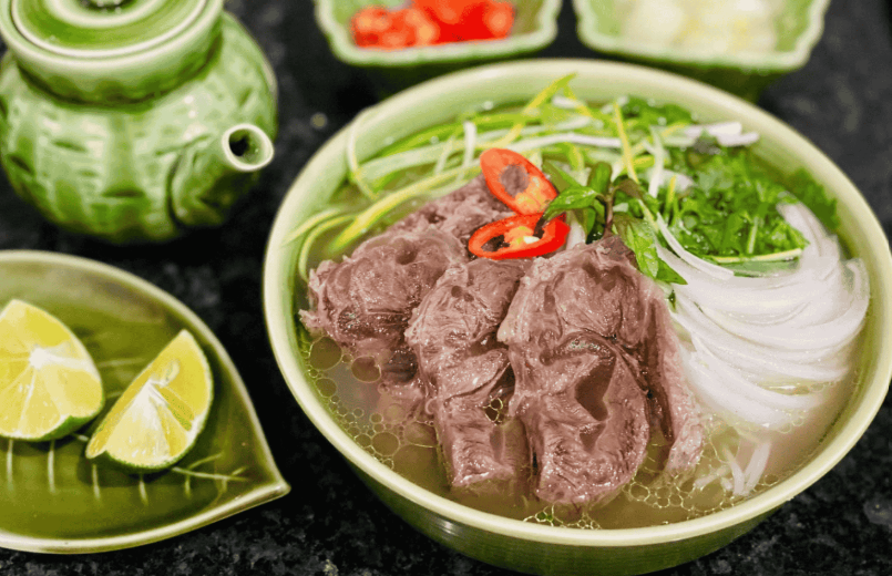 Pho (Vietnamese noodle soup)