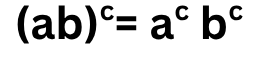 <p><sup> </sup>Power of a product rule</p>